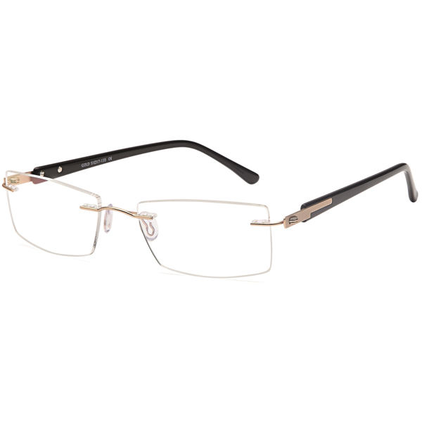 E7587 Unisex Rimless Glasses Metal